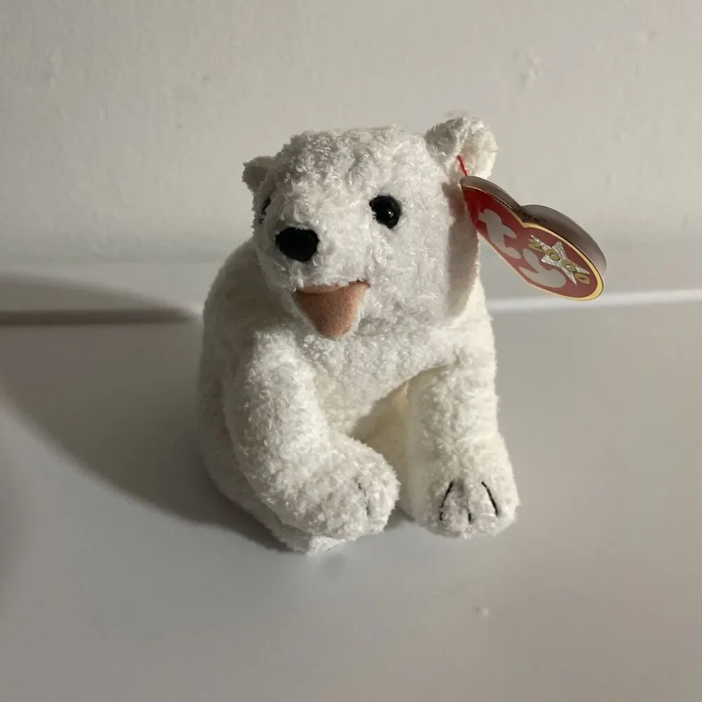 Ty Original Beanie Baby, Aurora the Polar Bear, 2000, Collectible